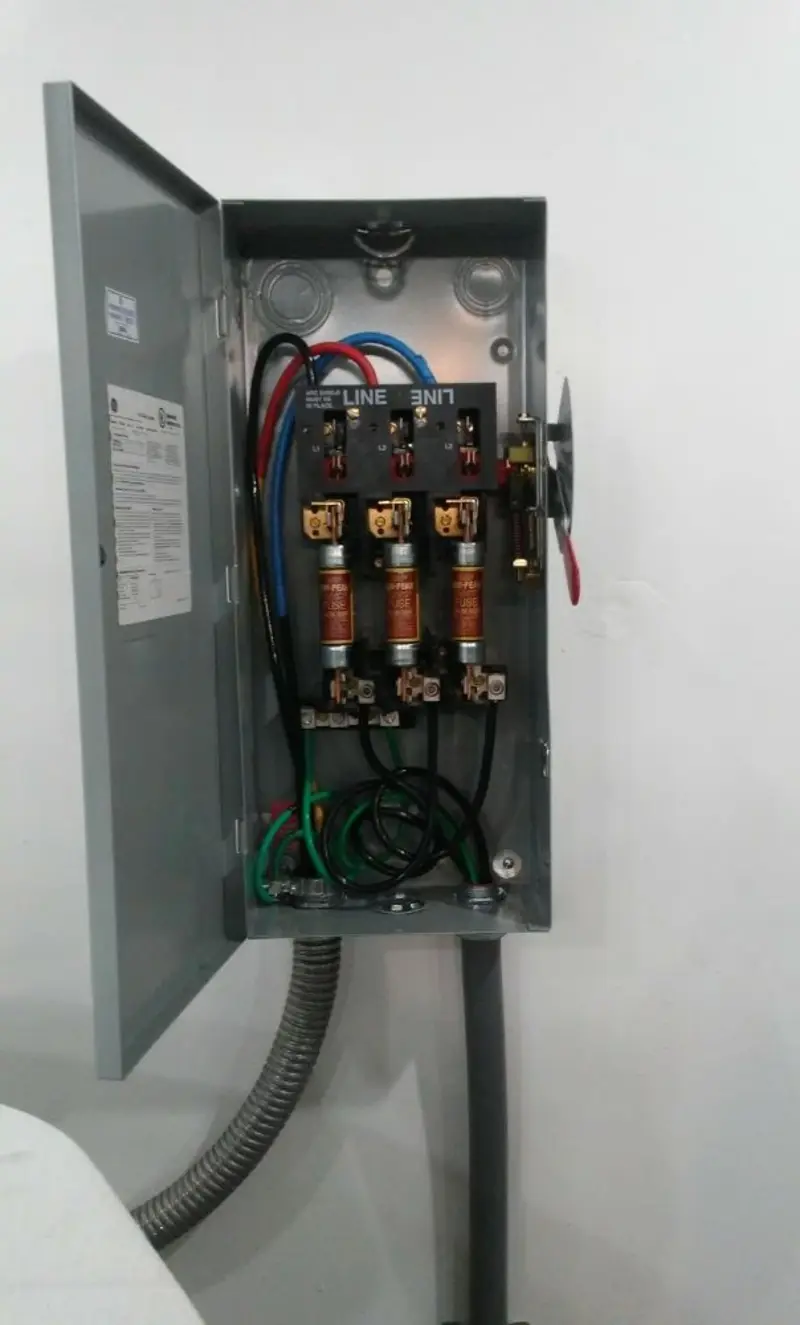 Three-phase disconnect switch installed for Electrical Wiring & Rewiring in North Stonington